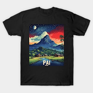 Pai Thailand Vintage Retro Travel Tourism T-Shirt